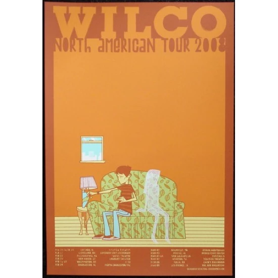 Wilco Spring Tour 2008 Poster by Kevin Tong (SOLD OUT)