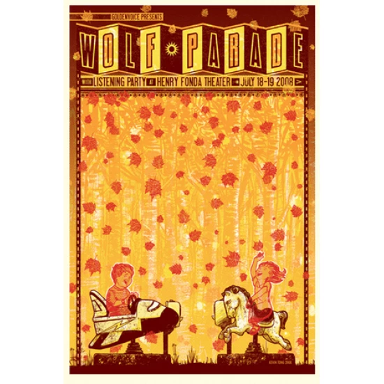 Wolf Parade Concert Poster by Kevin Tong (SOLD OUT)