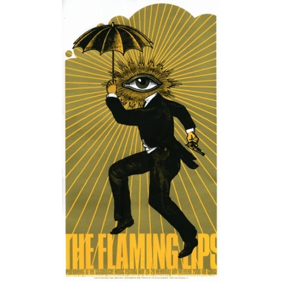 The Flaming Lips Concert Poster (Sasquatch!) by Mike King (SOLD OUT)