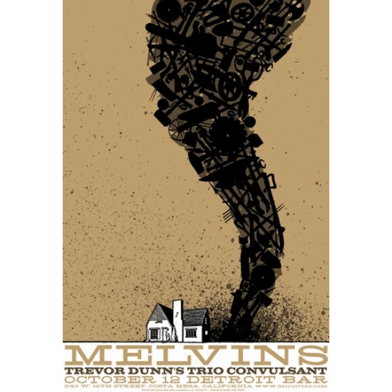 Melvins Concert Poster by Mike King (SOLD OUT)