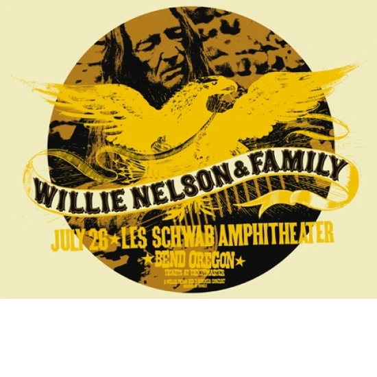 Willie Nelson Concert Poster by Mike King (SOLD OUT)
