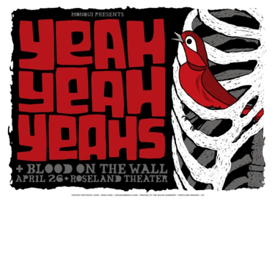 Yeah Yeah Yeahs Concert Poster by Mike King (SOLD OUT)