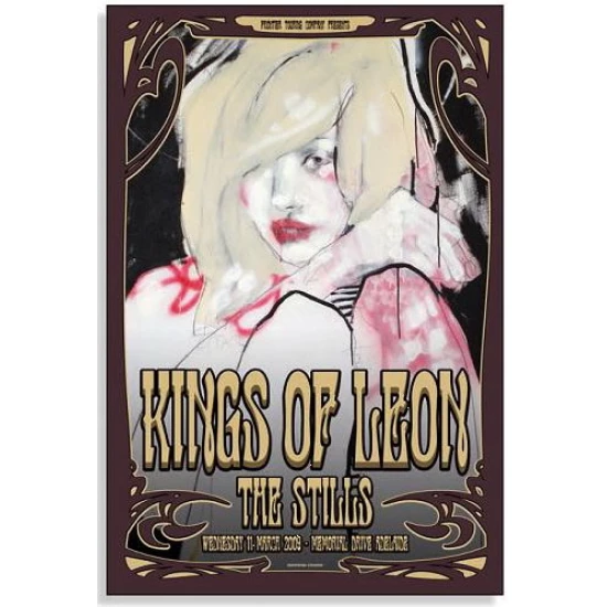 The Kings of Leon Adelaide Concert Poster