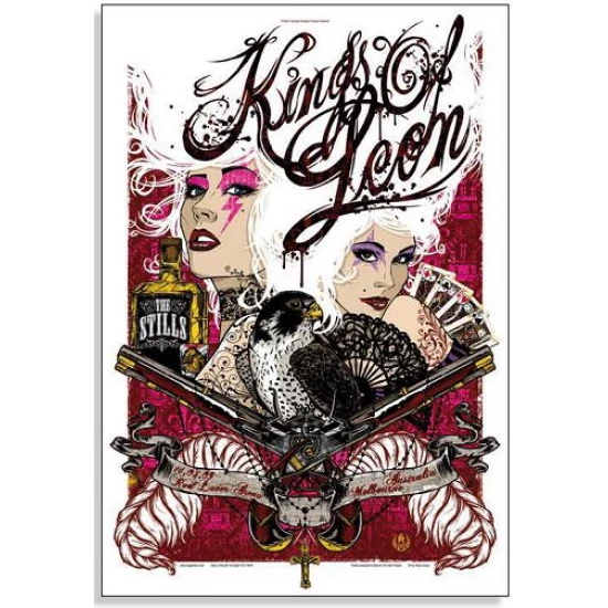 The Kings of Leon Concert Poster by Rhys Cooper (SOLD OUT)