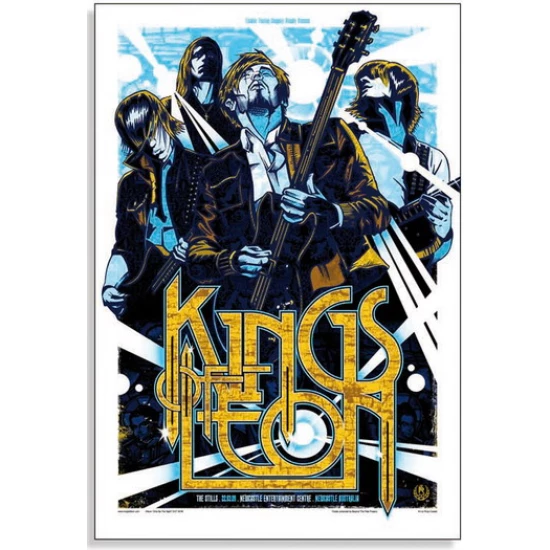 The Kings of Leon Newcastle Concert Poster by Rhys Cooper (SOLD OUT)