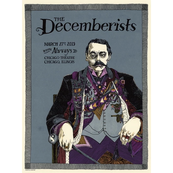 The Decemberists concert poster by Landland