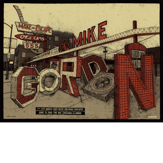 Mike Gordon concert poster by Landland