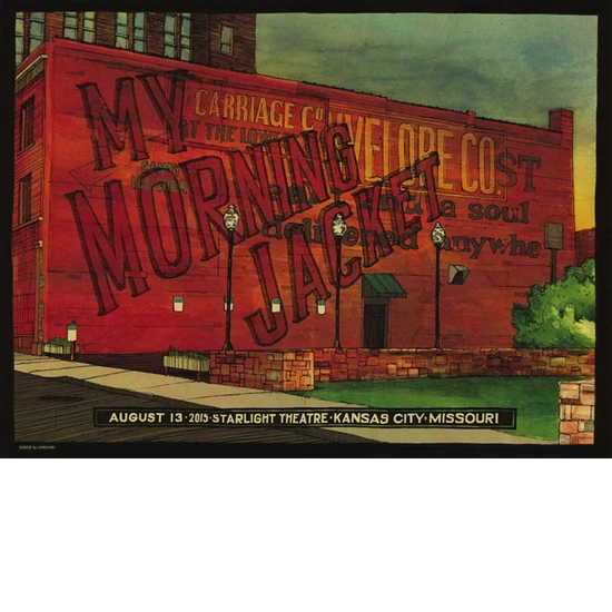 My Morning Jacket Kansas City concert poster by Landland (SOLD OUT)