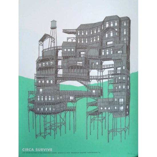 Circa Survive concert poster by Landland (SOLD OUT)