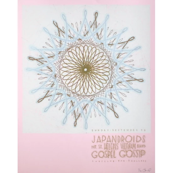 Japandroids concert poster by Landland (SOLD OUT)