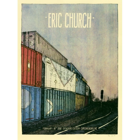 Eric Church concert poster by Landland (SOLD OUT)