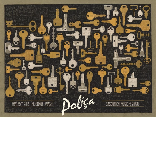 Polica concert poster by Landland
