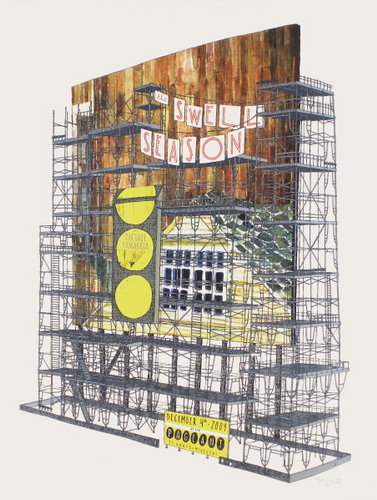 The Swell Season St. Louis concert poster by Landland
