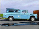 Pickup Camper print by Leah Giberson