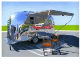 Palm Springs Airstream print by Leah Giberson