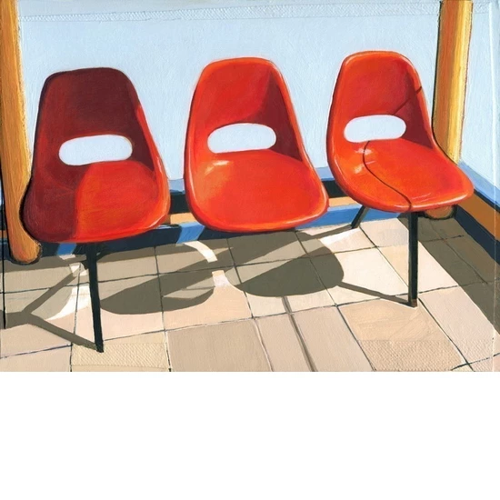Three Seater print by Leah Giberson