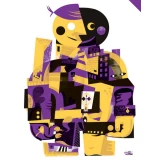 Mr. God Art Print by The Little Friends of Printmaking