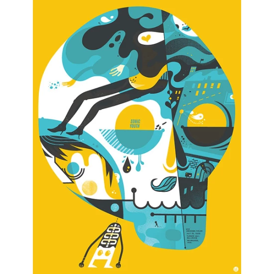 Sonic Youth Concert Poster by  The Little Friends of Printmaking (SOLD OUT)