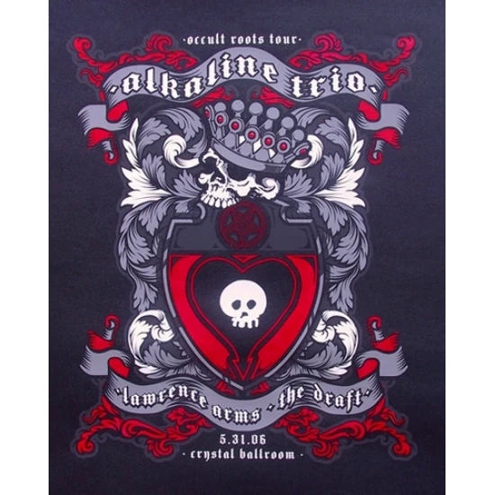 Alkaline Trio Concert Poster (Crystal Ballroom) (SOLD OUT)
