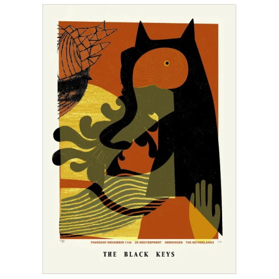 The Black Keys concert poster by Mara Piccione (SOLD OUT)