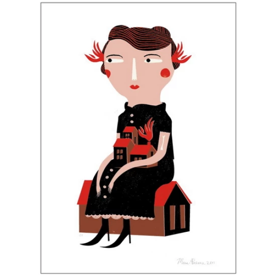 Fire Lady print by Mara Piccione
