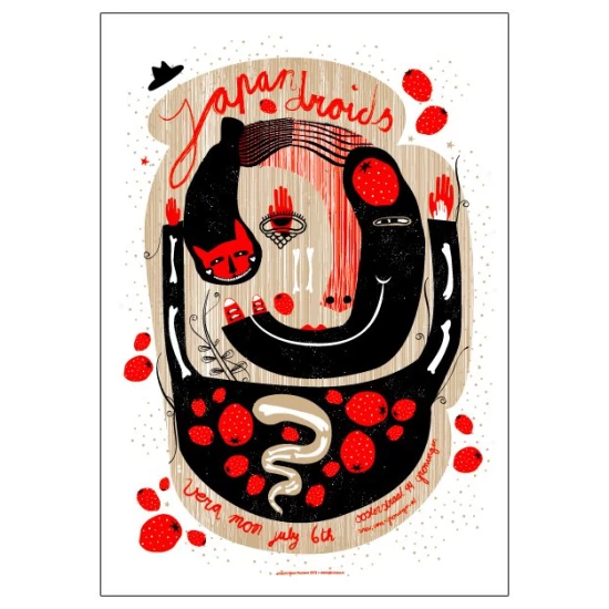 The Japan Droids concert poster by Mara Piccione