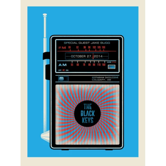 The Black Keys Calgary concert poster by Methane Studios (SOLD OUT)