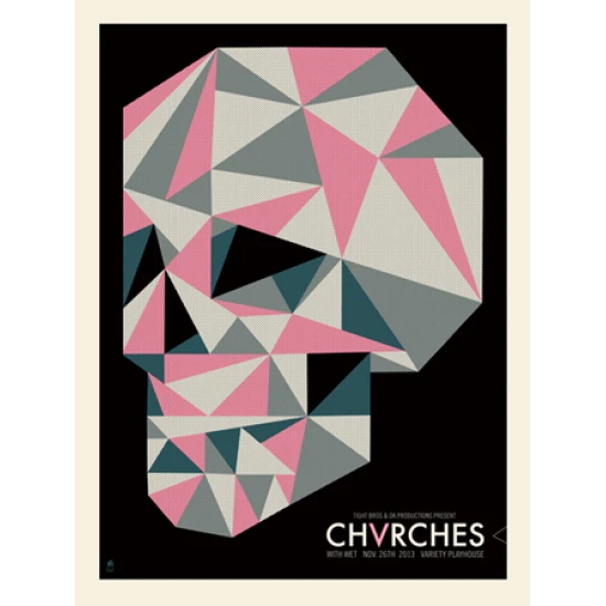 Chvrches concert poster by Methane Studios (SOLD OUT)