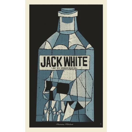 Jack White 2014 Amsterdam poster by Methane Studios (SOLD OUT)