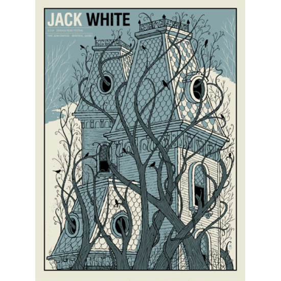 Jack White Osheaga Fest poster by Methane Studios (SOLD OUT)