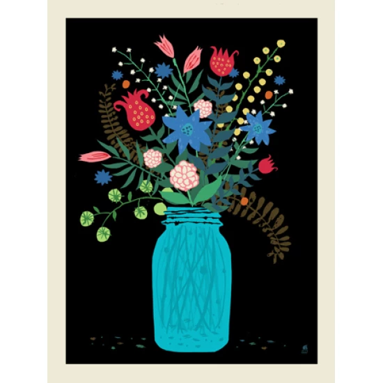 Mason Jar Bouquet print by Methane Studios (SOLD OUT)