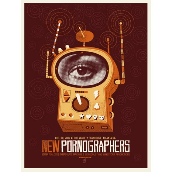 The New Pornographers Atlanta Concert Poster by Methane Studios (SOLD OUT)