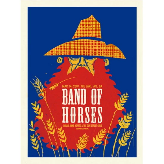 Band of Horses Atlanta Concert Poster by Methane Studios (SOLD OUT)