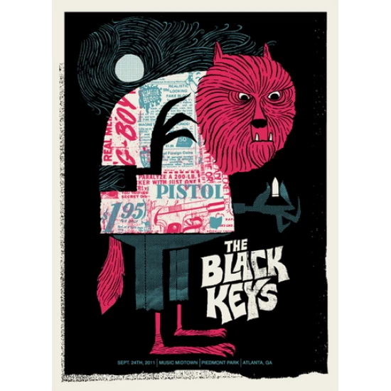The Black Keys 2011 concert poster by Methane Studios (SOLD OUT)