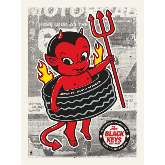The Black Keys Manchester, UK concert poster by Methane Studios (SOLD OUT)
