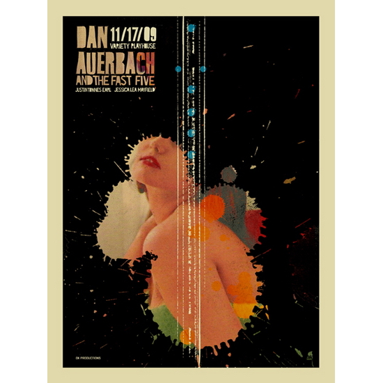 Dan Auerbach concert poster by Methane Studios (SOLD OUT)