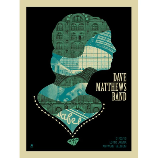 Dave Matthews Band Antwerp Concert Poster by Methane Studios (SOLD OUT)