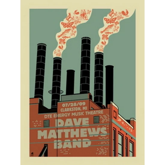 Dave Matthews Band Clarkson Concert Poster by Methane Studios (SOLD OUT)
