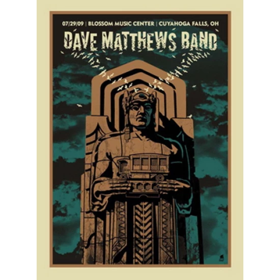 Dave Matthews Band Ohio Concert Poster by Methane Studios (SOLD OUT)