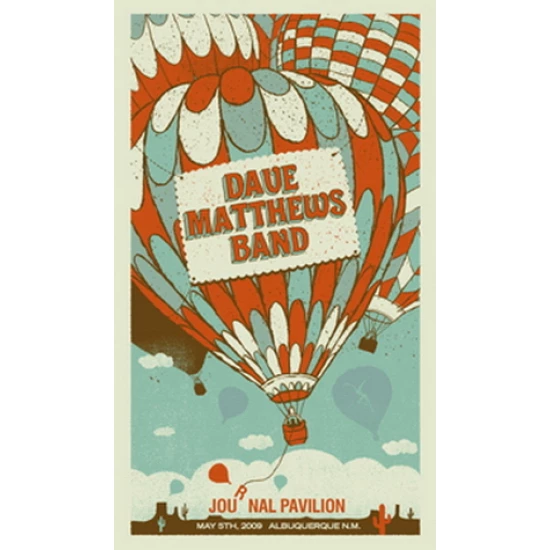 Dave Matthews Band Albuquerque Concert Poster by Methane Studios (SOLD OUT)