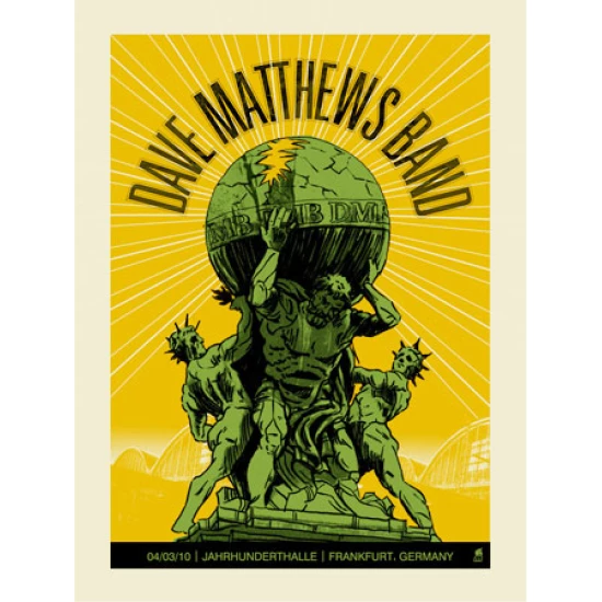 Dave Matthews Band Frankfurt Concert Poster by Methane Studios (SOLD OUT)