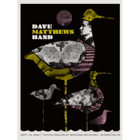 Dave Matthews Band Scranton Concert Poster by Methane Studios (SOLD OUT)