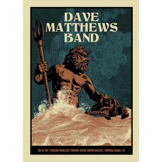 Dave Matthews Band VA Beach Concert Poster by Methane Studios (SOLD OUT)