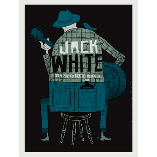 Jack White Atlanta concert poster by Methane Studios (SOLD OUT)