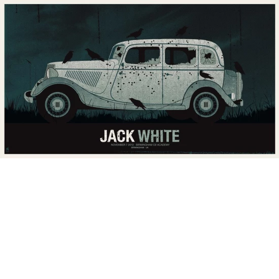 Jack White UK concert poster by Methane Studios (SOLD OUT)