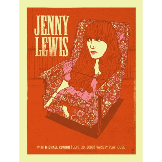 Jenny Lewis Concert Poster by Methane Studios (SOLD OUT)