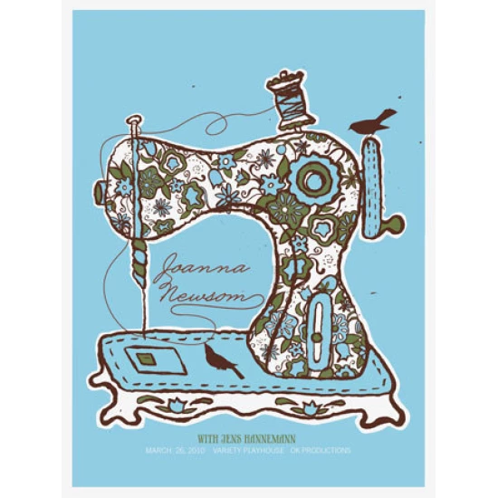 Joanna Newsom concert poster by Methane Studios (SOLD OUT)