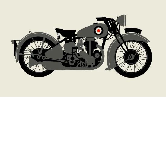 1930 Grey Motorcycle by Methane Studios (SOLD OUT)