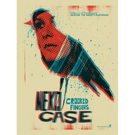 Neko Case Atlanta Concert Poster by Methane Studios (SOLD OUT)