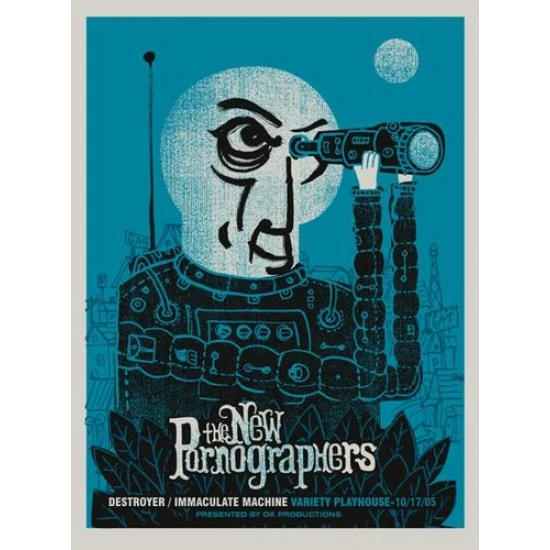 The New Pornographers Concert Poster by Methane Studios (SOLD OUT)
